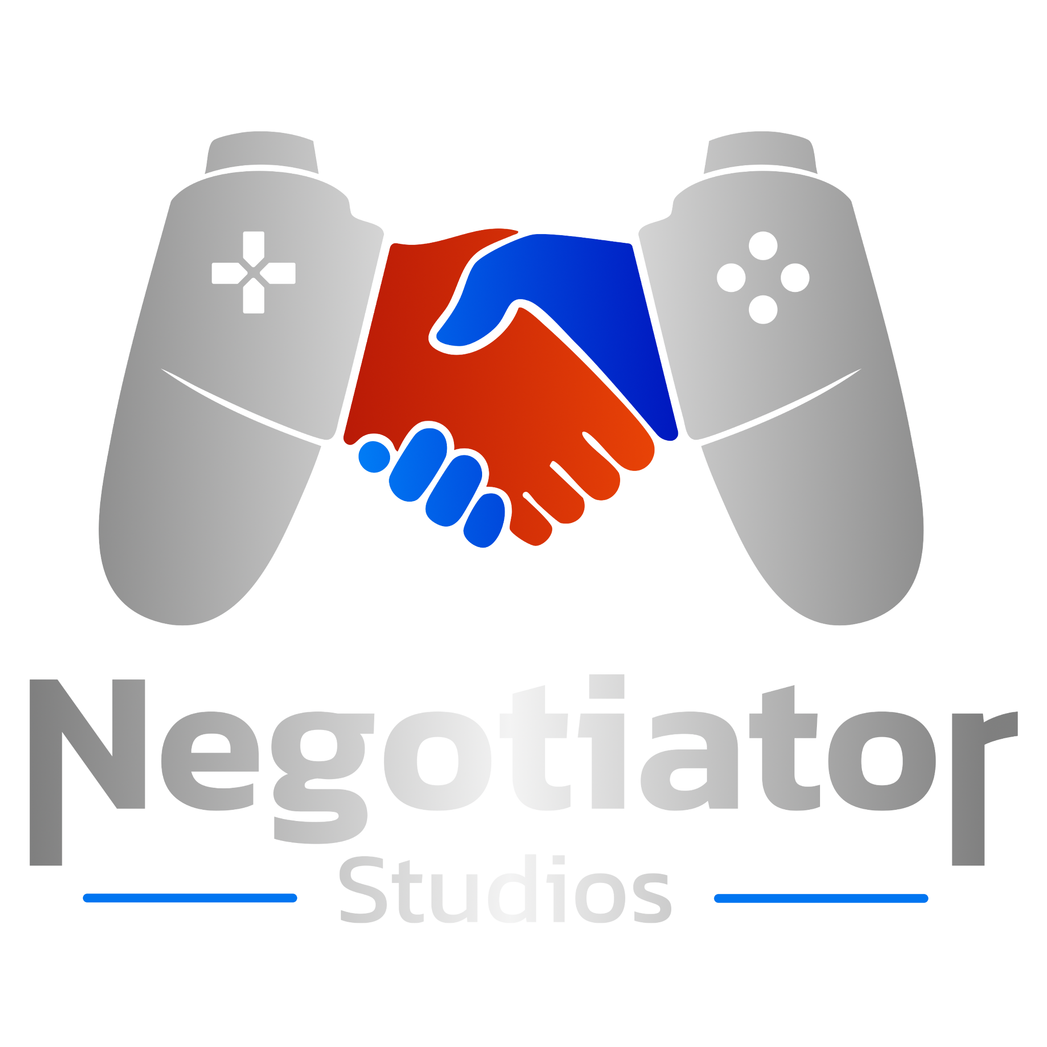 Negotiator Studios logo, full dark-mode transparent